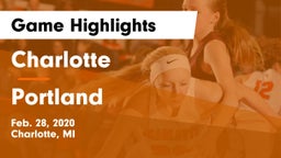 Charlotte  vs Portland  Game Highlights - Feb. 28, 2020