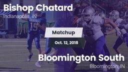 Matchup: Bishop Chatard High vs. Bloomington South  2018