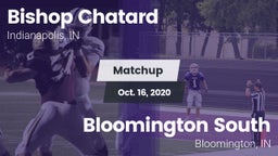 Matchup: Bishop Chatard High vs. Bloomington South  2020