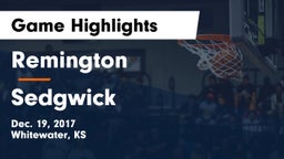 Remington  vs Sedgwick  Game Highlights - Dec. 19, 2017