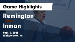 Remington  vs Inman  Game Highlights - Feb. 6, 2018