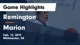 Remington  vs Marion  Game Highlights - Feb. 12, 2019