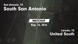 Matchup: South San Antonio vs. United South  2016