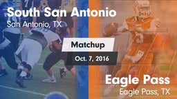 Matchup: South San Antonio vs. Eagle Pass  2016