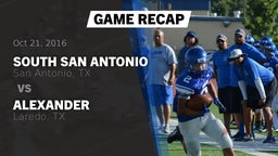 Recap: South San Antonio  vs. Alexander  2016