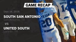 Recap: South San Antonio  vs. United South  2016