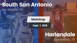 Matchup: South San Antonio vs. Harlandale  2018