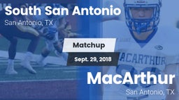 Matchup: South San Antonio vs. MacArthur  2018