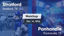 Matchup: Stratford High vs. Panhandle  2016