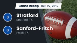 Recap: Stratford  vs. Sanford-Fritch  2017