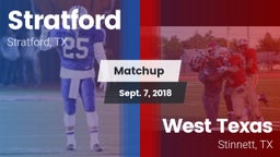Matchup: Stratford High vs. West Texas  2018