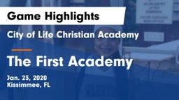 City of Life Christian Academy  vs The First Academy Game Highlights - Jan. 23, 2020