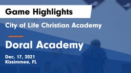 City of Life Christian Academy  vs Doral Academy Game Highlights - Dec. 17, 2021