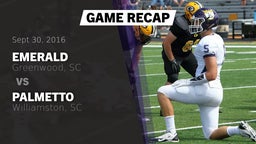 Recap: Emerald  vs. Palmetto  2016