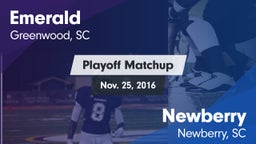 Matchup: Emerald  vs. Newberry  2016