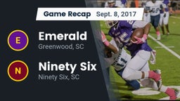 Recap: Emerald  vs. Ninety Six  2017