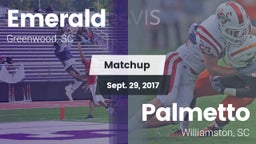 Matchup: Emerald  vs. Palmetto  2017