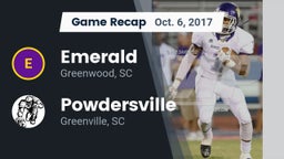 Recap: Emerald  vs. Powdersville  2017