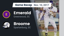 Recap: Emerald  vs. Broome  2017
