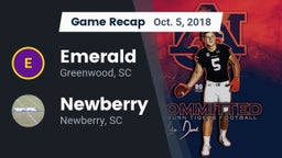 Recap: Emerald  vs. Newberry  2018