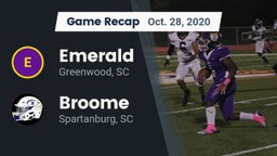 Recap: Emerald  vs. Broome  2020