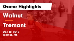 Walnut  vs Tremont Game Highlights - Dec 10, 2016