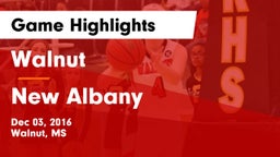 Walnut  vs New Albany Game Highlights - Dec 03, 2016