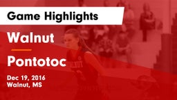 Walnut  vs Pontotoc  Game Highlights - Dec 19, 2016
