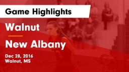 Walnut  vs New Albany Game Highlights - Dec 28, 2016