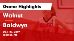 Walnut  vs Baldwyn Game Highlights - Dec. 27, 2019