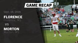 Recap: Florence  vs. Morton  2016