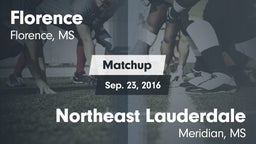 Matchup: Florence vs. Northeast Lauderdale  2016