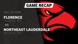 Recap: Florence  vs. Northeast Lauderdale  2016