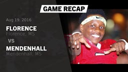 Recap: Florence  vs. Mendenhall  2016