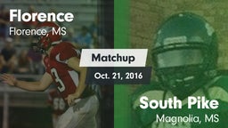 Matchup: Florence vs. South Pike  2016