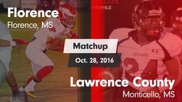 Matchup: Florence vs. Lawrence County  2016