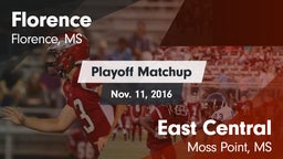 Matchup: Florence vs. East Central  2016