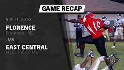 Recap: Florence  vs. East Central  2016