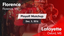 Matchup: Florence vs. Lafayette  2016