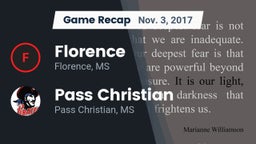 Recap: Florence  vs. Pass Christian  2017