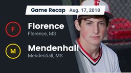 Recap: Florence  vs. Mendenhall  2018