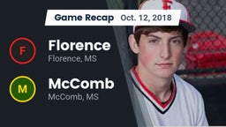 Recap: Florence  vs. McComb  2018