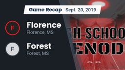 Recap: Florence  vs. Forest  2019
