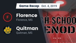 Recap: Florence  vs. Quitman  2019