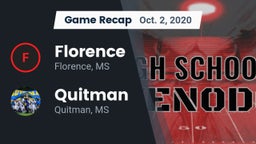 Recap: Florence  vs. Quitman  2020