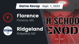 Recap: Florence  vs. Ridgeland  2023