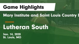 Mary Institute and Saint Louis Country Day School vs Lutheran  South Game Highlights - Jan. 14, 2020