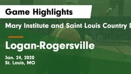 Mary Institute and Saint Louis Country Day School vs Logan-Rogersville  Game Highlights - Jan. 24, 2020