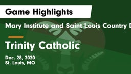 Mary Institute and Saint Louis Country Day School vs Trinity Catholic  Game Highlights - Dec. 28, 2020