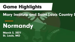 Mary Institute and Saint Louis Country Day School vs Normandy  Game Highlights - March 3, 2021